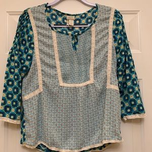 Women’s Matilda Jane Kaleidoscope Peasant Top Med